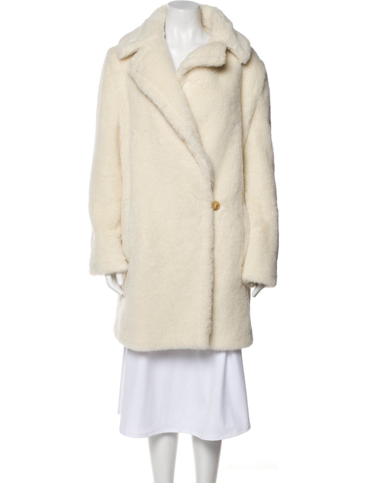 Max Mara Alpaca Faux Fur Coat