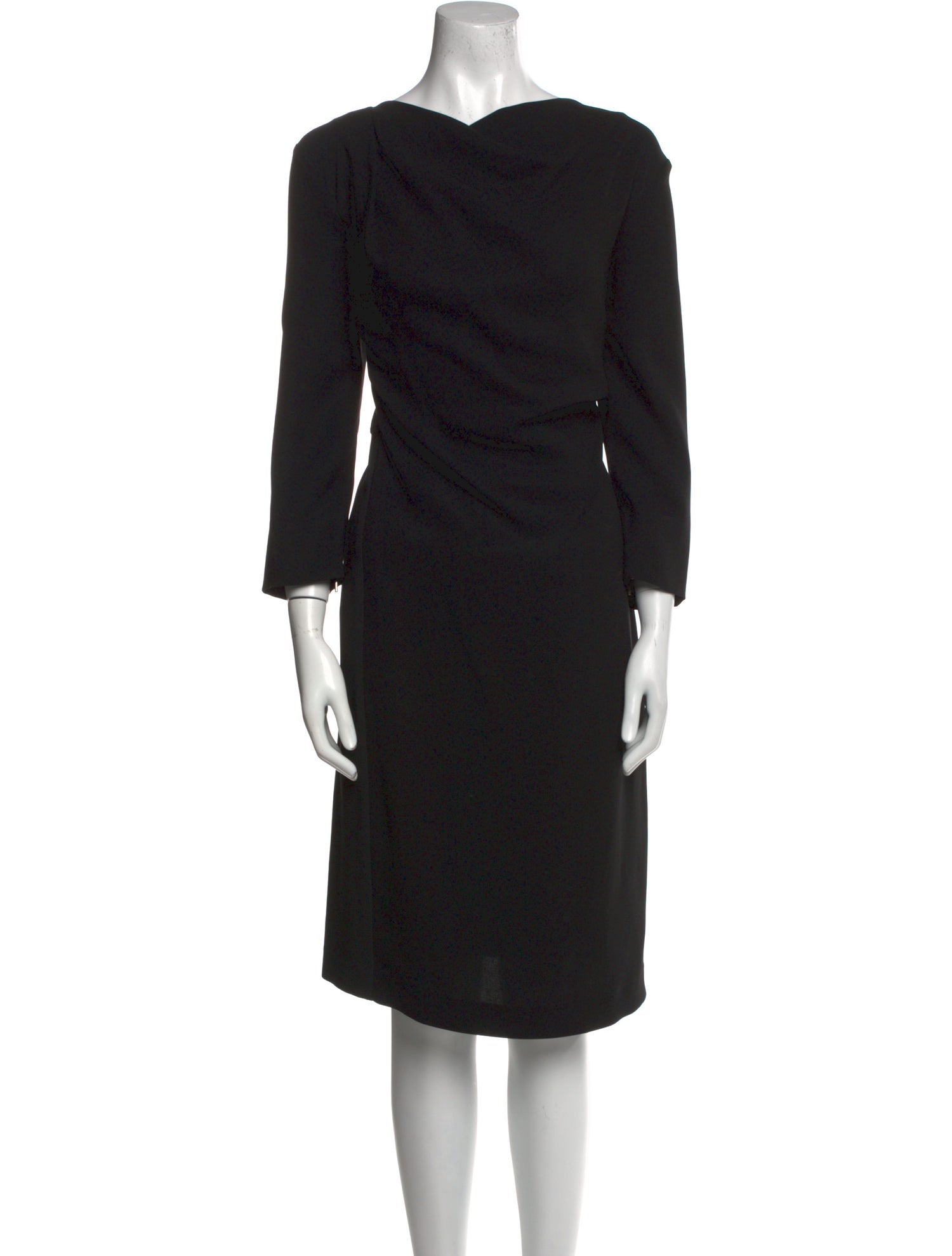 Max Mara Cowl Neck Knee-Length Dress