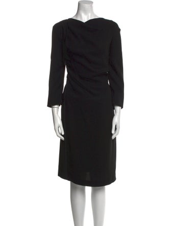Max Mara Cowl Neck Knee-Length Dress