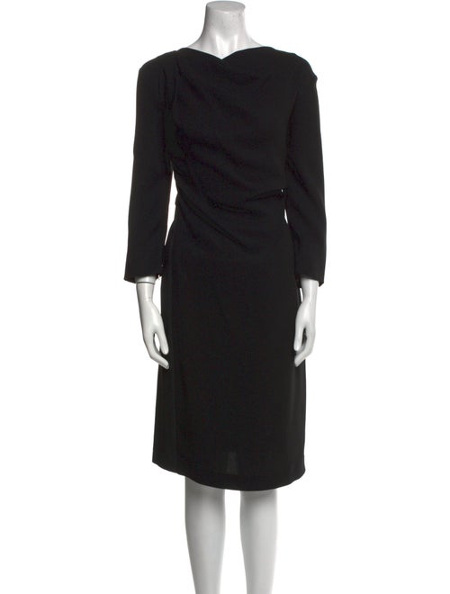 Max Mara Cowl Neck Knee-Length Dress