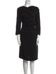 Max Mara Cowl Neck Knee-Length Dress