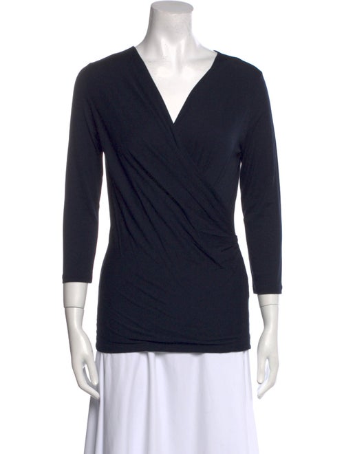 Max Mara V-Neck Three-Quarter Sleeve Top