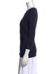 Max Mara V-Neck Three-Quarter Sleeve Top