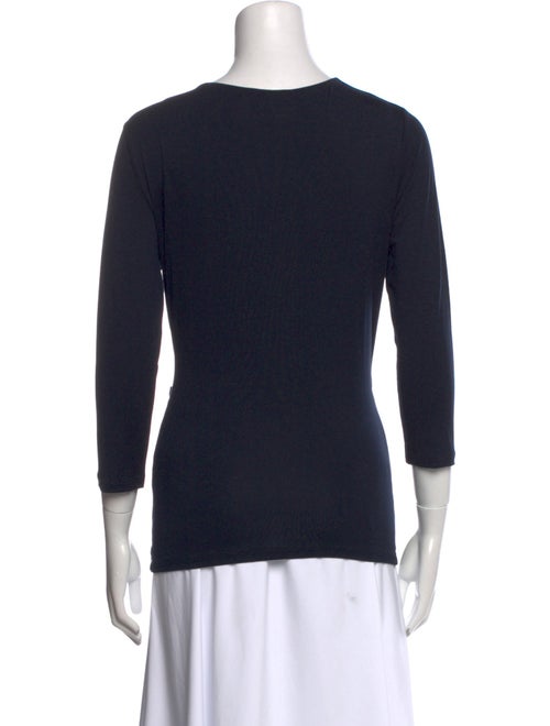 Max Mara V-Neck Three-Quarter Sleeve Top