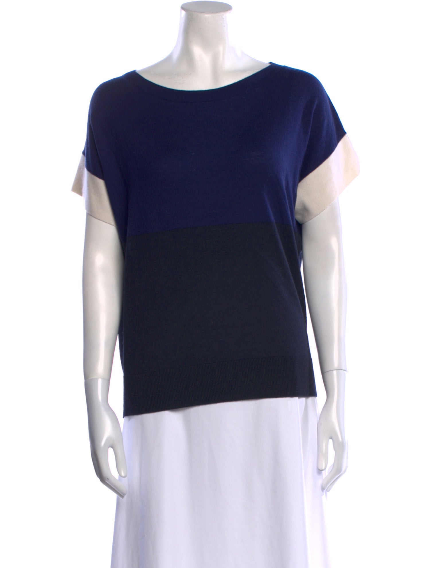Max Mara Virgin Wool Bateau Neckline Sweater