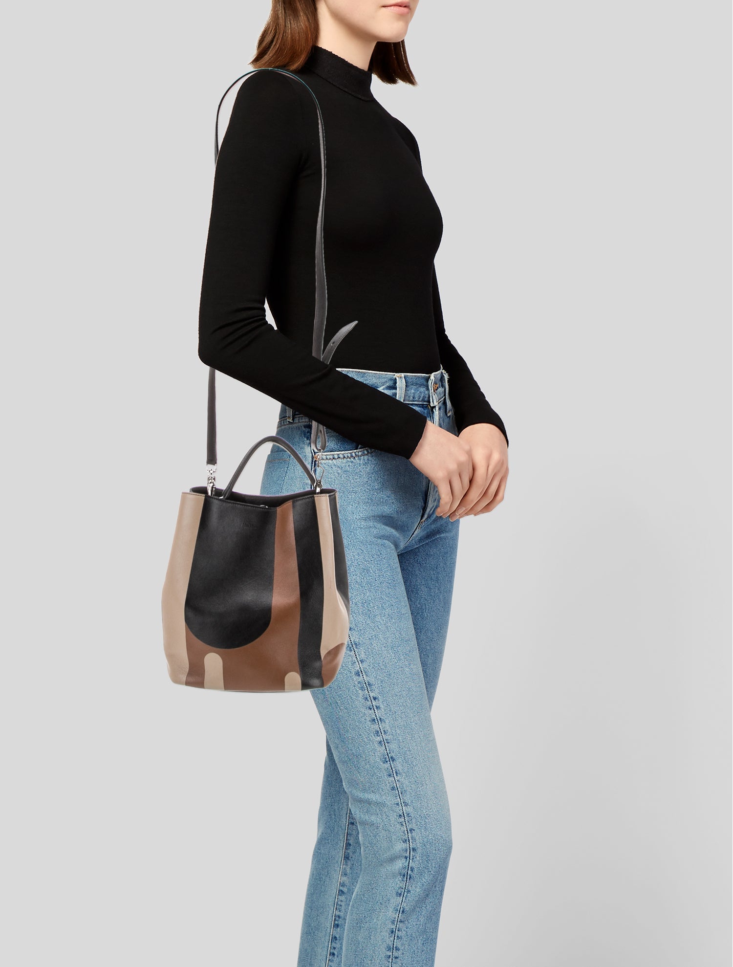 Max Mara Leather Bucket Bag