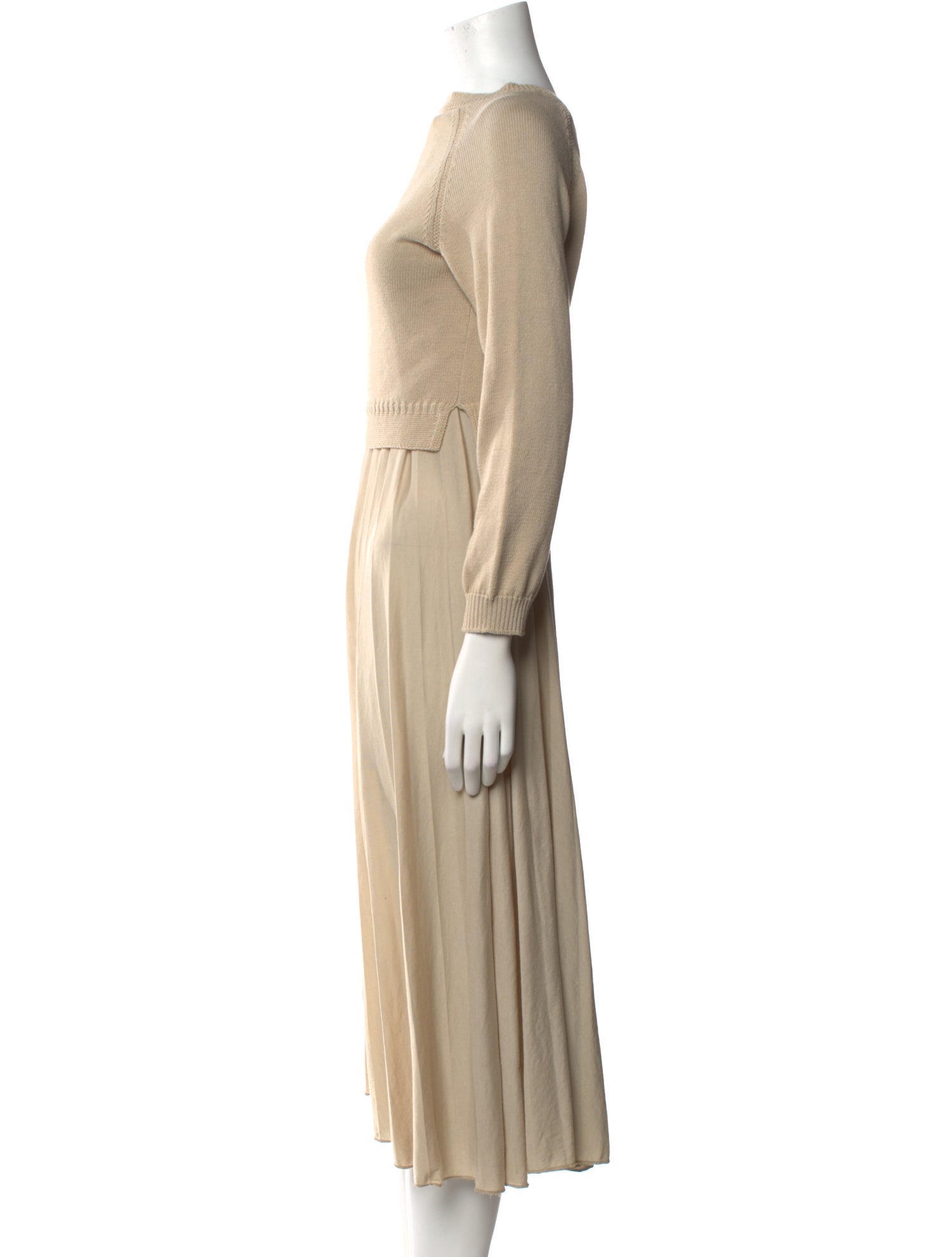 Max Mara Bateau Neckline Long Dress