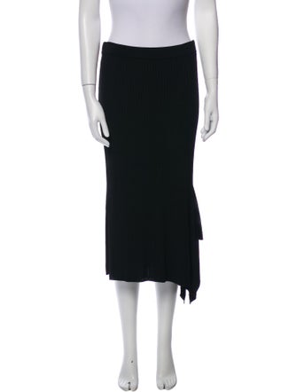 Max Mara Pleated Accents Midi Length Skirt