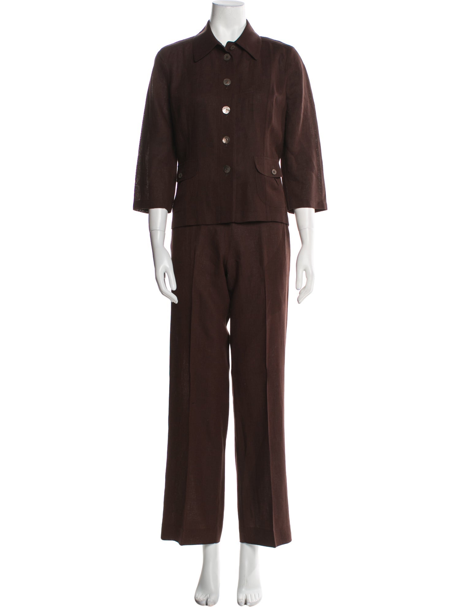 Max Mara Linen Pant Set