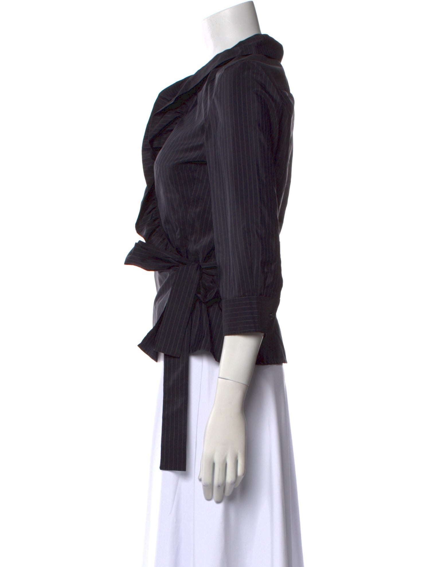 Max Mara Silk V-Neck Top