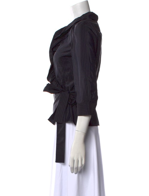 Max Mara Silk V-Neck Top