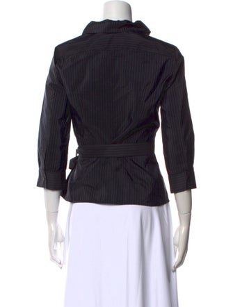 Max Mara Silk V-Neck Top