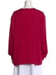 Max Mara Silk V-Neck Blouse