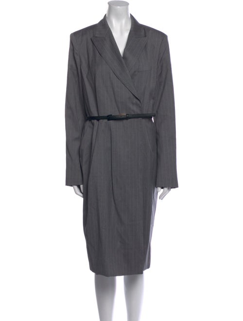 Max Mara Virgin Wool Midi Length Dress