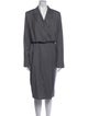Max Mara Virgin Wool Midi Length Dress