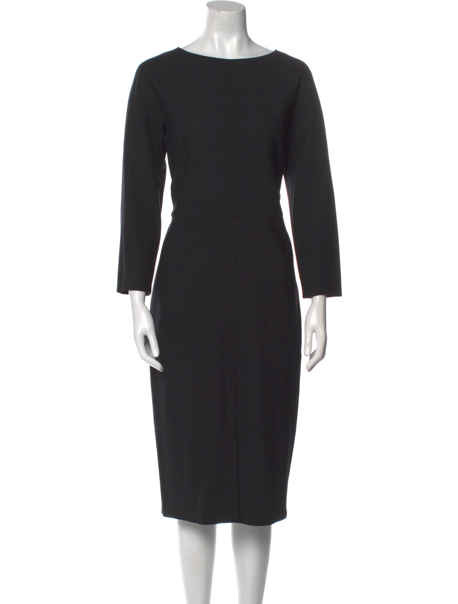 Max Mara Virgin Wool Midi Length Dress