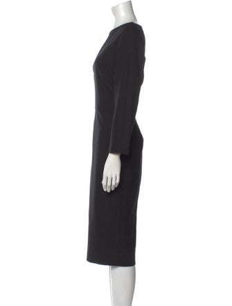 Max Mara Virgin Wool Midi Length Dress