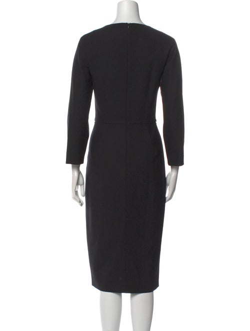 Max Mara Virgin Wool Midi Length Dress