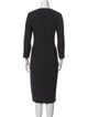 Max Mara Virgin Wool Midi Length Dress