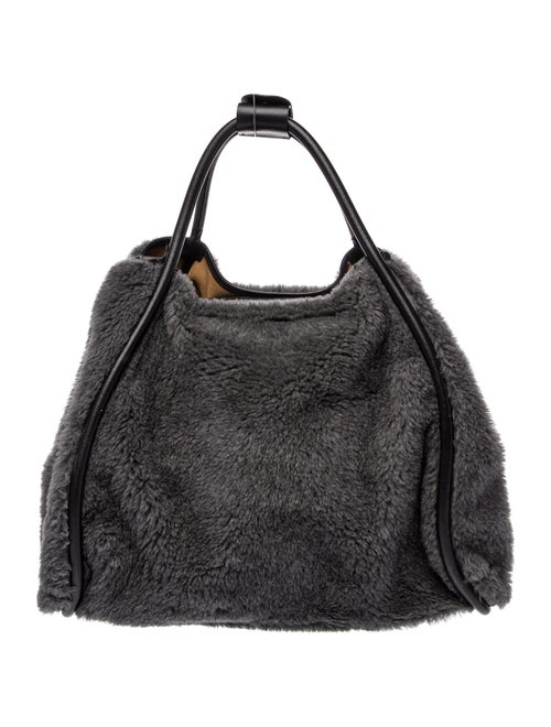 Max Mara Faux Fur Evening Bag