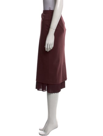 Max Mara Virgin Wool Midi Length Skirt