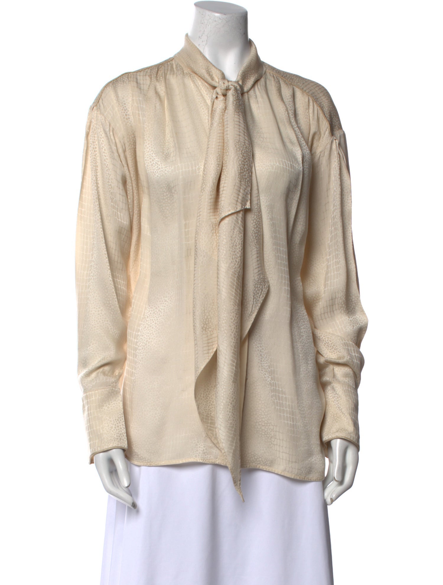 Max Mara Silk V-Neck Blouse