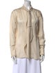 Max Mara Silk V-Neck Blouse
