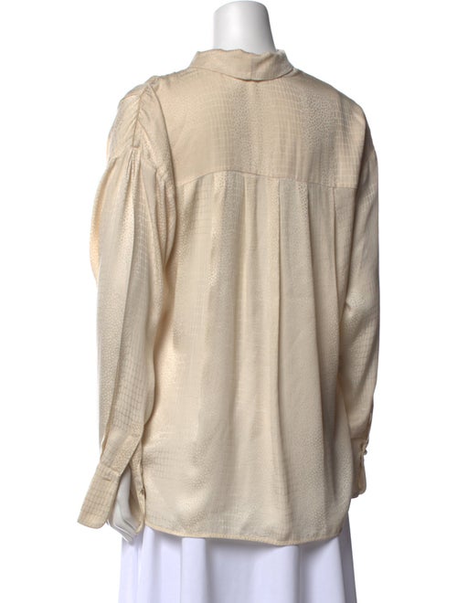 Max Mara Silk V-Neck Blouse