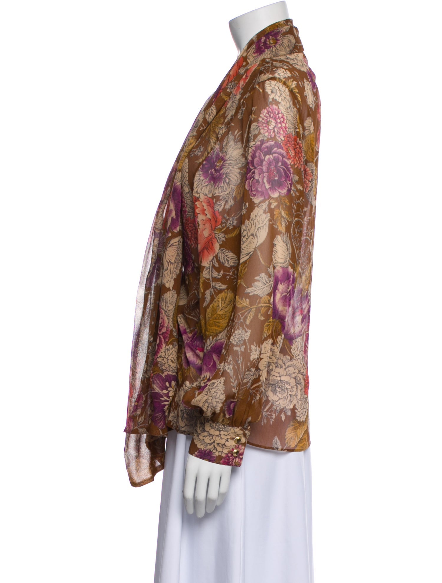 Max Mara Silk Floral Print Jacket