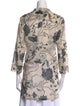 Max Mara Floral Print V-Neck Tunic
