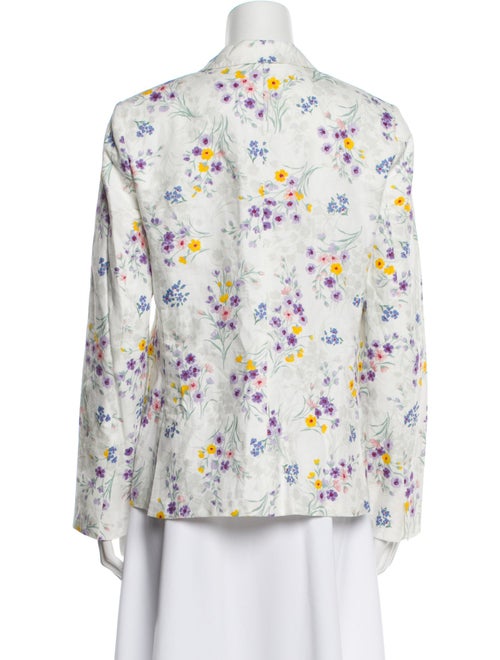 Max Mara Linen Floral Print Blazer