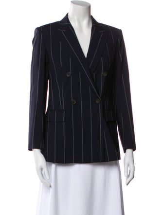 Max Mara Virgin Wool Striped Blazer