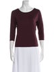Max Mara Bateau Neckline Three-Quarter Sleeve T-Shirt