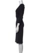 Max Mara V-Neck Knee-Length Dress