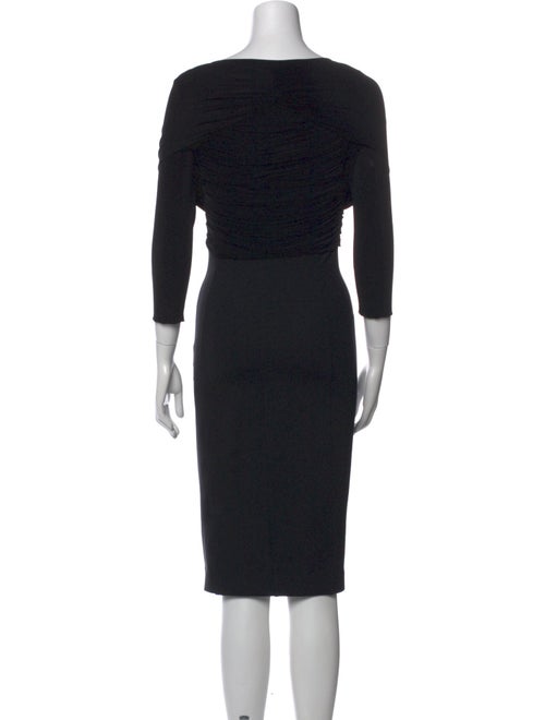 Max Mara V-Neck Knee-Length Dress