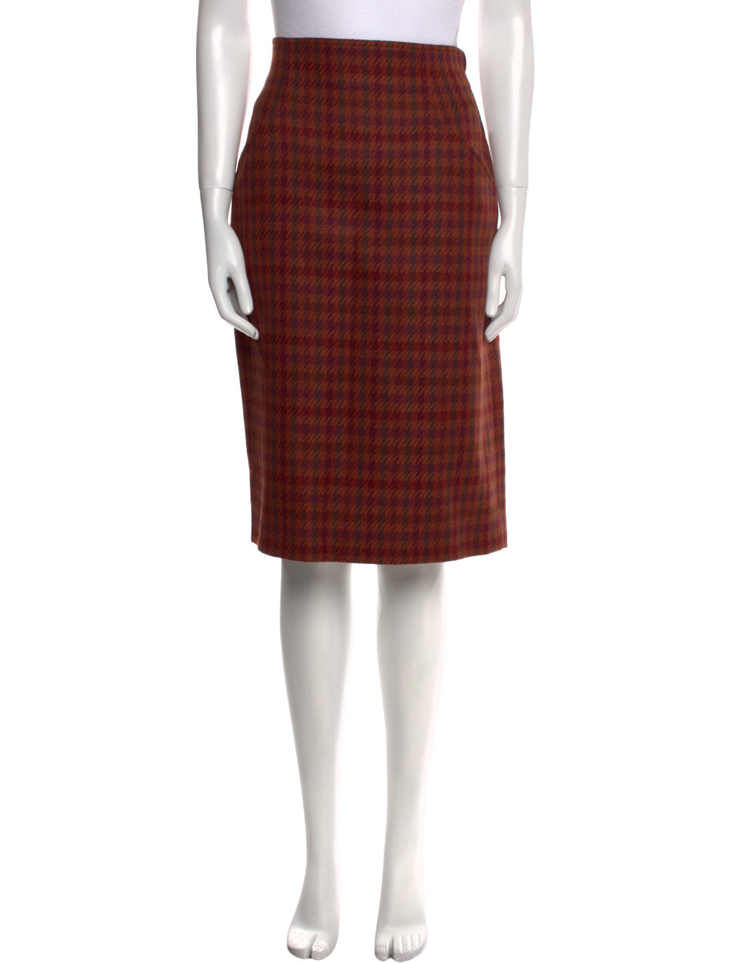 Max Mara Virgin Wool Knee-Length Skirt