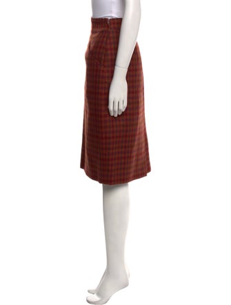 Max Mara Virgin Wool Knee-Length Skirt