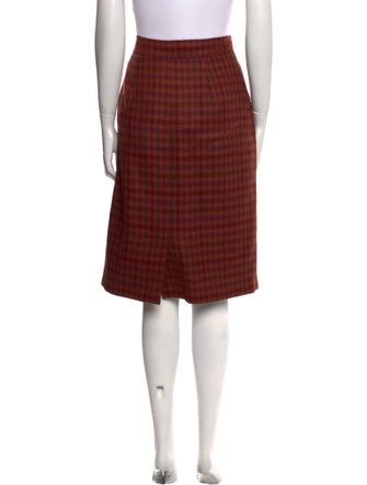 Max Mara Virgin Wool Knee-Length Skirt
