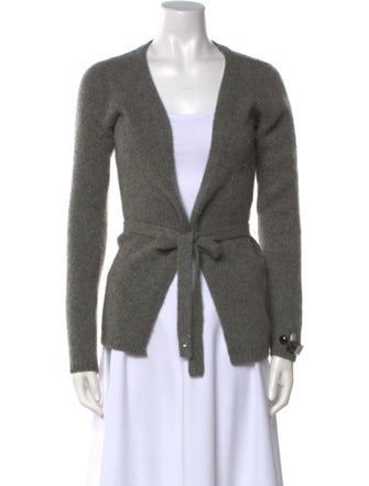 Max Mara Silk V-Neck Sweater