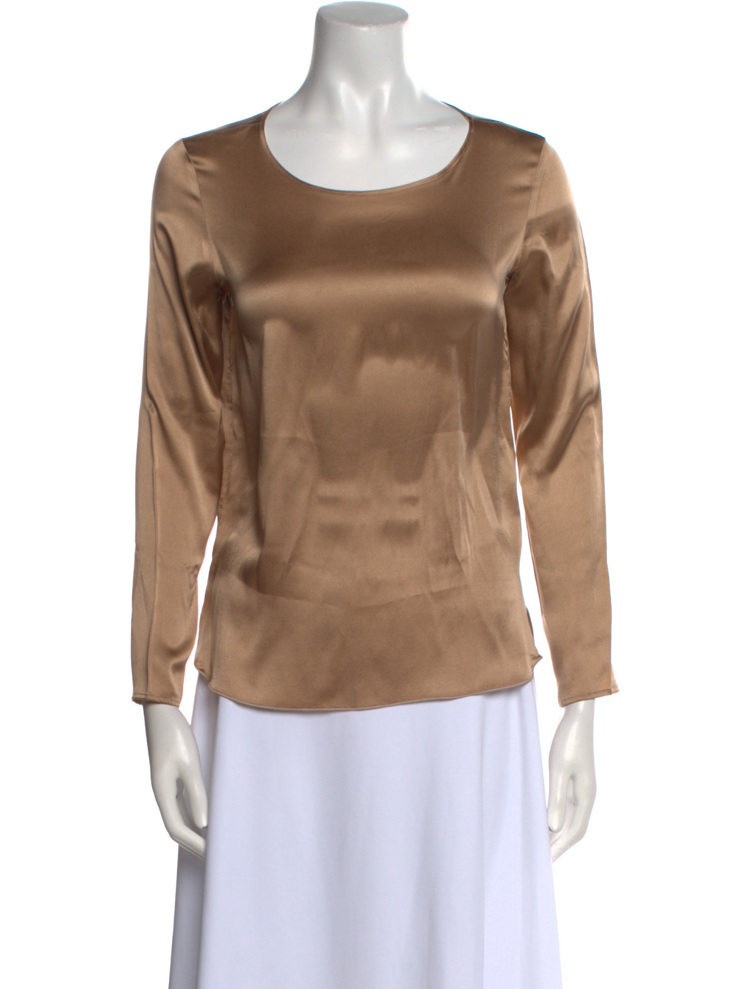 Max Mara Silk Scoop Neck Top