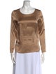 Max Mara Silk Scoop Neck Top