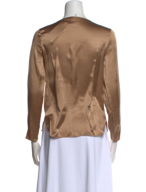 Max Mara Silk Scoop Neck Top