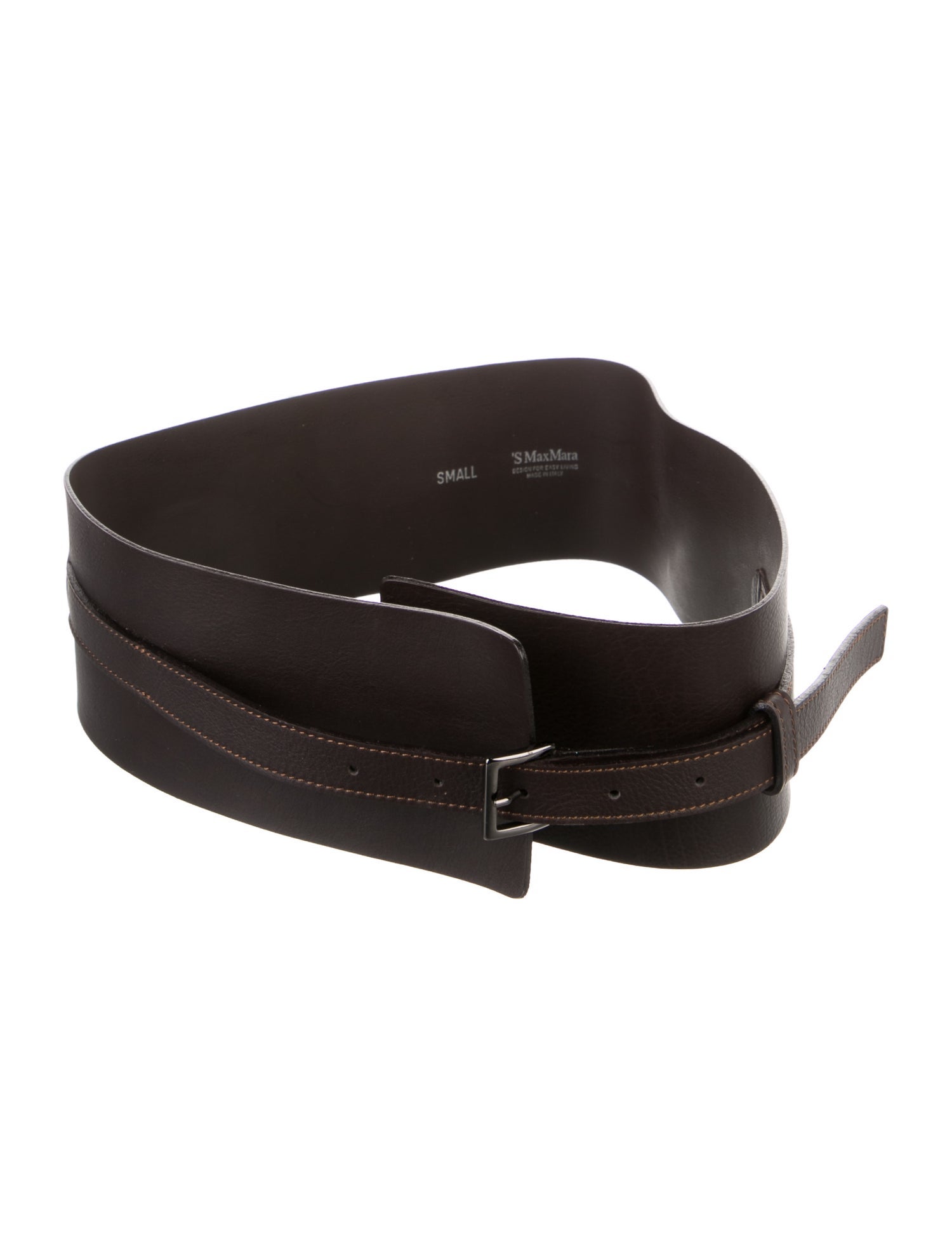 Max Mara Wide Leather Waist Belt