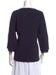 Max Mara Bateau Neckline Three-Quarter Sleeve Top