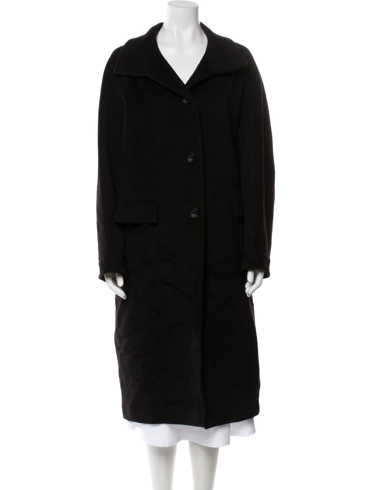 Max Mara Virgin Wool Faux Fur Coat