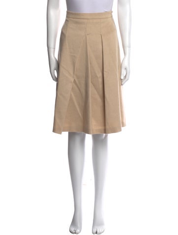 Max Mara Skirts Camel Hair Knee-Length Skirt US 8 | M