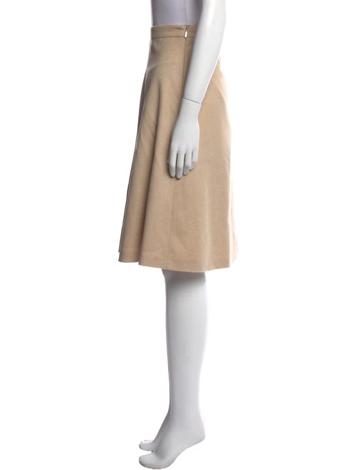 Max Mara Camel Hair Knee-Length Skirt