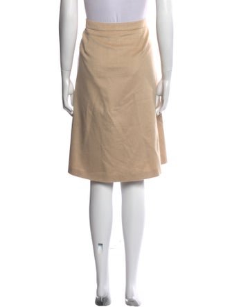 Max Mara Camel Hair Knee-Length Skirt