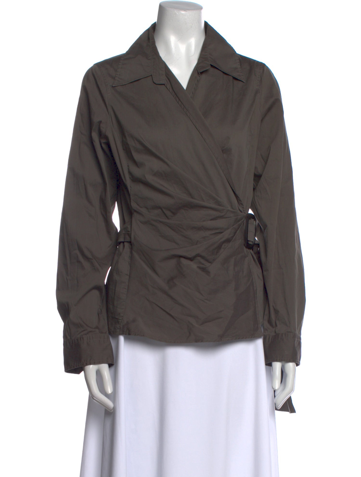 Max Mara Vintage Long Sleeve Button-Up Top