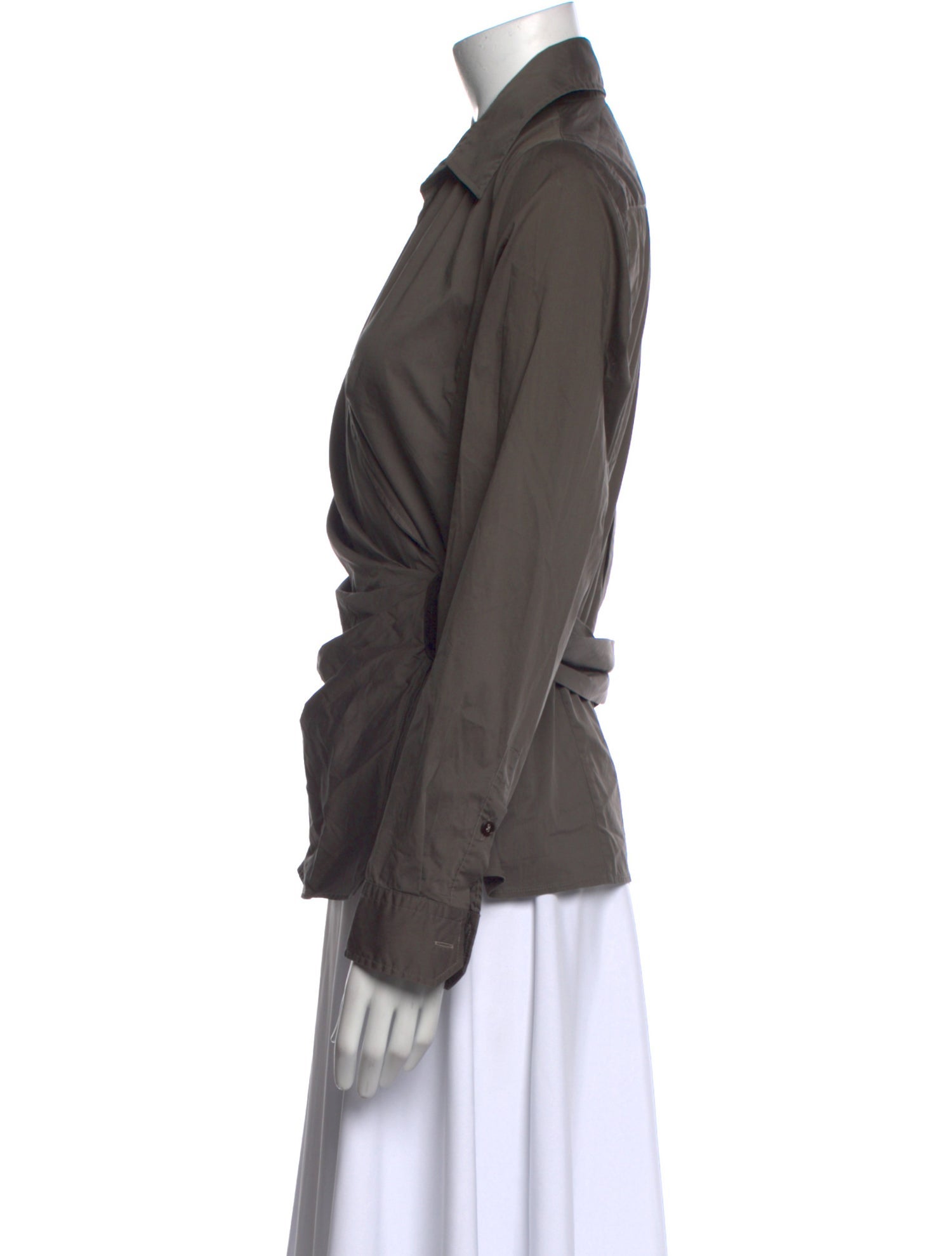 Max Mara Vintage Long Sleeve Button-Up Top